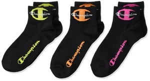 Champion Short Length Socks 3P Script Logo SOCKS-KIDS CBSCU301 Black FREE 362 - Picture 1 of 1
