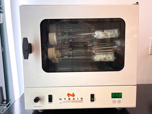 HYBAID Hybridisierungsofen H9360 mit Drehspieß, Auffangschale & 6 Robbins Flaschen - Bild 1 von 19