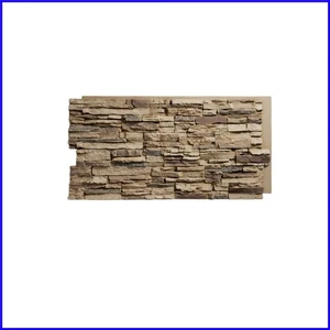Canyon Ridge Faux Stone Siding, Interlocking Panels for Seamless Finish 45 3/4"W - Picture 1 of 19