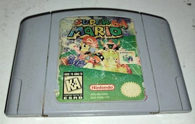 1999 Super Mario 64 N64 Nintendo 64 Game Cartridge Pak - Image 1 of 4