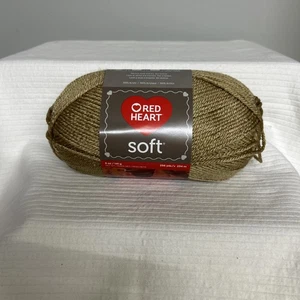 Red Heart Soft - Wheat Acrylic Yarn Worsted 5 oz 256 yds Easy Care - Bild 1 von 9