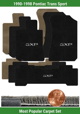 Conjunto de tapete personalizado Ultimat para Pontiac Trans Sport 90-98 com logotipo (3 peças) #X80 - Imagem 1 de 4