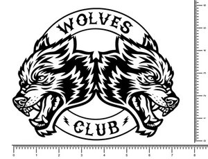 Wolves Club DARC Surf UFC Die Cut Sticker Decal 7" x 6" Pick your color - Picture 1 of 6