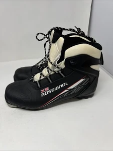 X2 Rossignol Size 43 Cross Country Ski Boots - Black Red and White - Picture 1 of 9