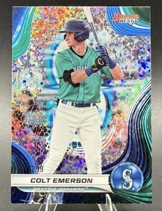 2024 Bowman's Best Mini Diamond Refractor #TP-22 Colt Emerson /299 Mariners - Picture 1 of 2