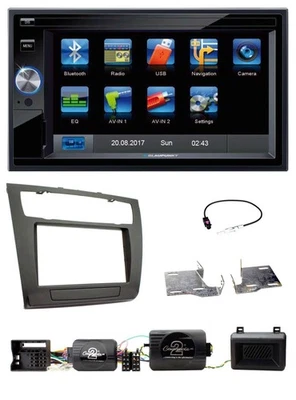 Blaupunkt SD Bluetooth 2DIN MP3 USB Lenkrad Autoradio für BMW 1er PDC aut. Klima - Bild 1 von 4