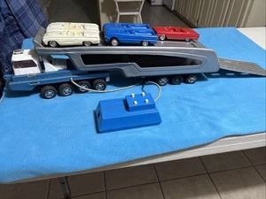 Vintage 1960s Sears Shioji Turnpike Auto Transport Battery Control With Cars  - Picture 1 of 2