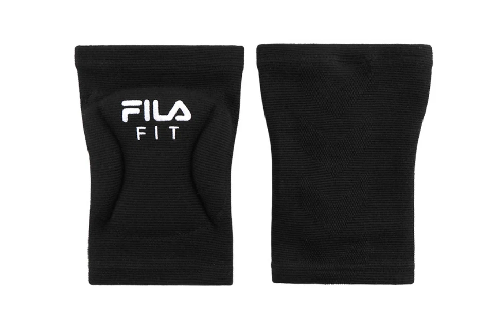 FILA Knee Pads Unisex Sportswear Knee Support Accessory 2pcs Black NWT - Image 1 of 1