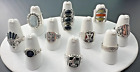 VARIETY STERLING SILVER 925 MULTI-COLOR GEMSTONE STATEMENT RINGS BANDS LOT