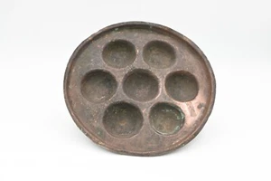 Rare Antique .1800s Copper European Æbleskiver, Poached Egg, Escargot, Chocolate - Picture 1 of 8