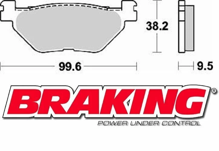 BRAKING PASTIGLIE POSTERIORI YAMAHA XT Z SUPER TENERE 1200 2013 BRAKE PADS REAR - Изображение 1 из 1