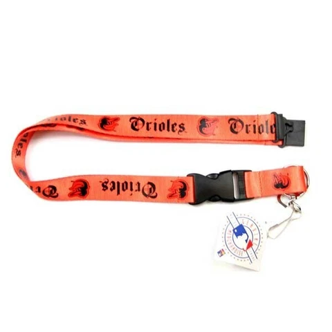 BALTIMORE ORIOLES Old English Lanyard Keychain Double Sided New MLB Licensed Cover