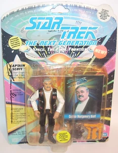 Star Trek Next Generation CAPTAIN MONTGOMERY SCOTT Action Figure Signed Doohan - Picture 1 of 3