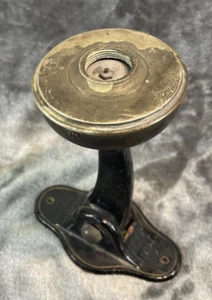 RARE 1910 Antique Manhattan Electrical Supply Co Transmitter Cast Iron LONG ARM - Imagen 1 de 14