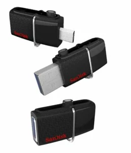 SanDisk Ultra Dual Drive 32GB 64GB 128GB 256GB USB 3.0 Flash Drive OTG lot UK - Picture 1 of 14