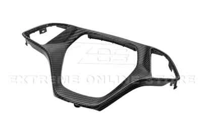 Cubierta de botón de fibra de carbono de repuesto para volante de 1 pieza para Corvette C7 14-19 Foto 1 de 4