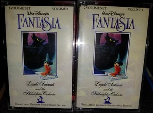 Fantasia Soundtrack 2 Cassette Tape Set 1990 Remastered Disney Little Mermaid WB - Picture 1 of 9
