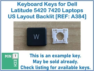 Tastatur Ersatz Tasten für Dell Latitude 5420 7420 Laptops US Layout Hintergrundbeleuchtung - Bild 1 von 8