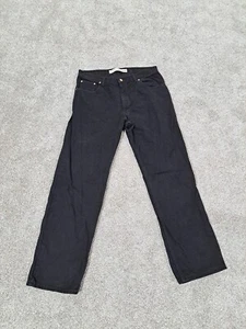 Arizona Relaxed Fit Jeans Mens 38x34 Black Straight Leg Casual Jeans - Picture 1 of 12