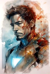 "Iron Man 2" 13" x 19" Fine Art Print Limited to Only 20 Hand-Numbered Copies - Picture 1 of 1