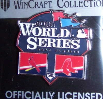 2013 WS World Series St. Louis Cardinals Boston Red Sox lapel pin MLB AL NL win - Image 1 of 4