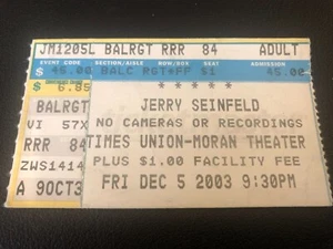 JERRY SEINFELD Ticket Stub Stand Up Comedy Show Dec 2003 Jacksonville, Florida - Picture 1 of 1