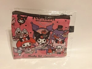 Kuromi Pink Small cosmetic bag Coin Flat bag New no Tag Approx 13.5x11cm - Picture 1 of 2