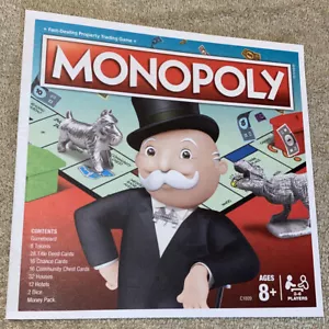 2017 Monopoly Game Replacement Piece Instructions - Picture 1 of 2