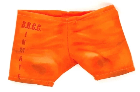 SU-KS-PT-OR: Custom Orange Prison Shorts for McFarlane King Shark Cover