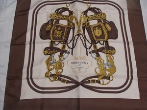 Hermes silk scarf, Brides de Gala .by Hugo Grygkar. - Picture 1 of 7