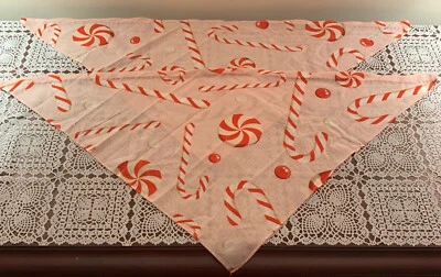 Juego de 2 pañuelos para perro con bastón de caramelo de menta MEDIANO GRANDE con corbata en bufanda totalmente nuevos Foto 1 de 3