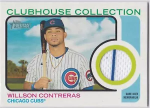 2022 Topps Heritage Clubhouse Collection Relic Willson Contreras - Cubs - Bild 1 von 1