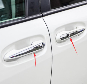 Door Handle Half A Pack Style Cover Trim For 2021-2023 Toyota Sienna Chrome 4pcs