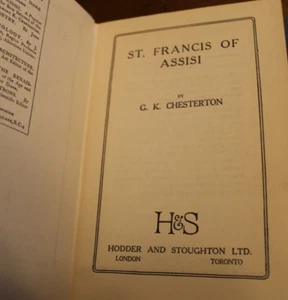 Franz von Assisi ~ G.K. Chesterton ~ Volksbibliothek HC (UK) - Bild 1 von 5