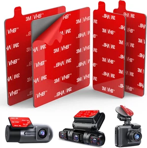 4Pcs Adhesive Sticky Pads for Dash Cam, 3M VHB Square Heat Resistant Double-Side - Picture 1 of 12