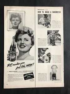 Anuncio vintage 1950 para Royal Crown Cola - Shelly Winters - Imagen 1 de 1
