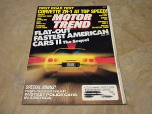 June 1989 Motor Trend Magazine Flat Out Fastest American Cars II The Sequel - Picture 1 of 3