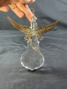 Acryl & Metall Engel Christbaumschmuck mit dekorativem Aufhänger 5"x5" EUC - Bild 1 von 6