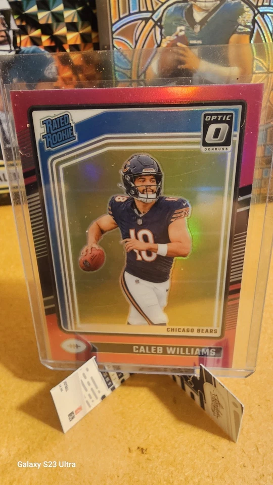 Panini Donruss Optic 2024 - Clasificado novato Caleb Williams #201 Pink Prizm (RC) Foto 1 de 1
