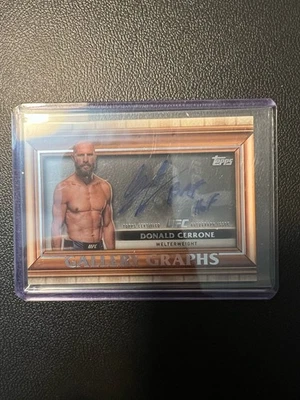 2024 Topps Knockout UFC DONALD CERRONE Auto BMF HOF Gallery Graphs #GYG-DCE - Image 1 of 2