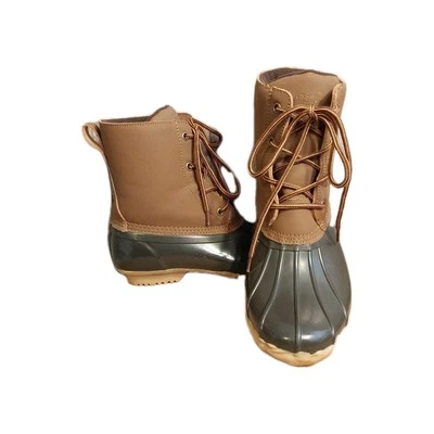 Botas Western Chief Tostadas/Azul Marino Para Mujer Talla 8 4 Ojos Pato Lluvia Nieve Granja Tareas Foto 1 de 4