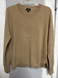 Women’s J.Crew 100% cashmere brown sweater has holes crafting - Picture 1 of 7