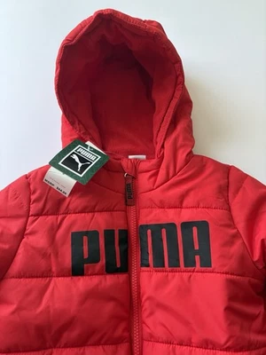 Chaqueta de invierno Puma High Risk roja acolchada para niños talla 6 nueva con etiquetas $64 Foto 1 de 4