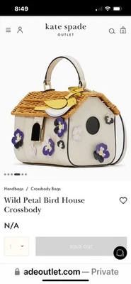 Cartera cruzada Kate Spade Wild Petal Birdhouse nueva con etiquetas Foto 1 de 4