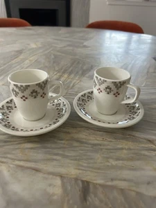 Villeroy Boch Artesano Montage Espresso Cups & Saucers Set Of 2 - Picture 1 of 5