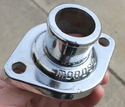 CARCAÇA DE TERMOSTATO MOROSO CROMO PESCOÇO DE ÁGUA "USADA" - Imagem 1 de 4