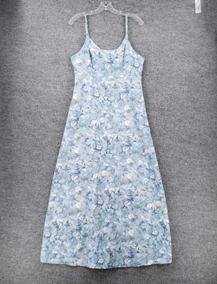 All That Jazz Dress Womens 5/6 Blue Floral Sleeveless Maxi Long Cottagecore Y2K - Image 1 of 4