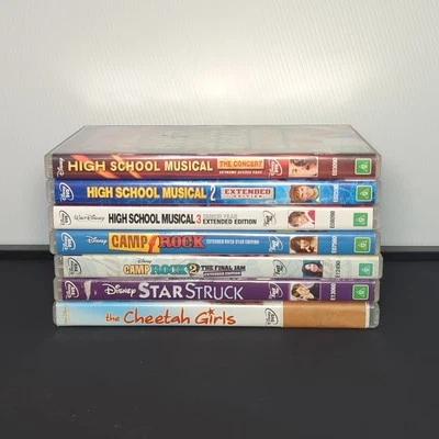 Disney Musical Movies DVD Bundle x 7 - High School Camp Rock Cheetah Girls - Image 1 of 4