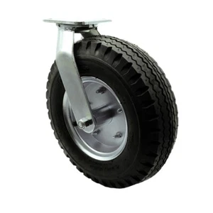Rueda giratoria neumática negra de 12 pulgadas marca de rueda - Imagen 1 de 5