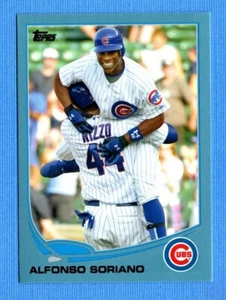 2013 Topps Wal-Mart Blue Border #584 Alfonso Soriano Chicago Cubs - Picture 1 of 1